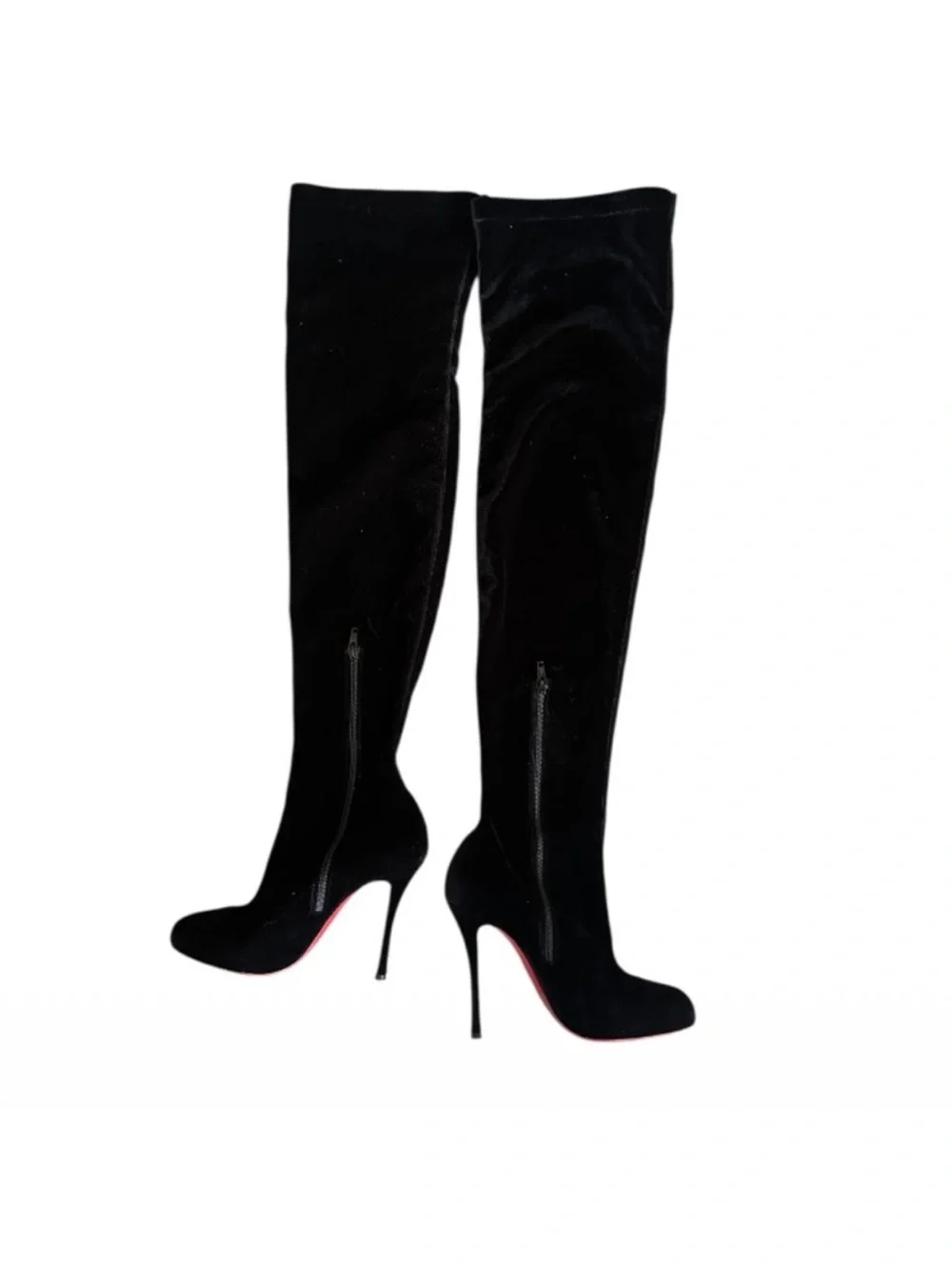 Christian Louboutin Classe over the knee velvet boots RETAIL 2,995